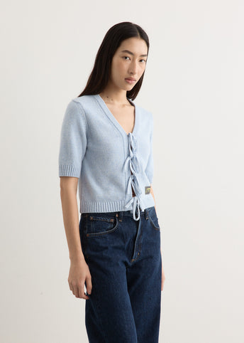 Future Wool Mix Short Sleeve Cardigan