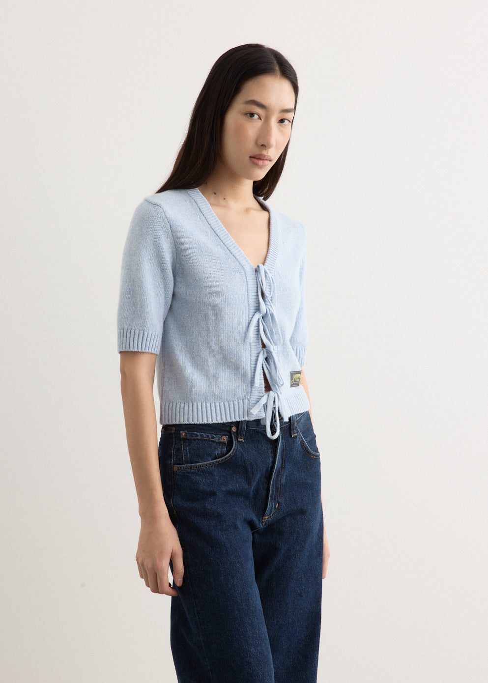 Future Wool Mix Short Sleeve Cardigan