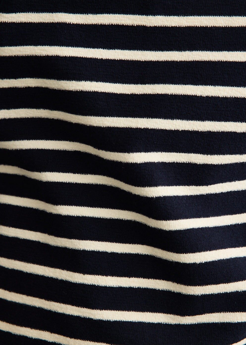 Striped Top With Three-Quarter Sleeves
