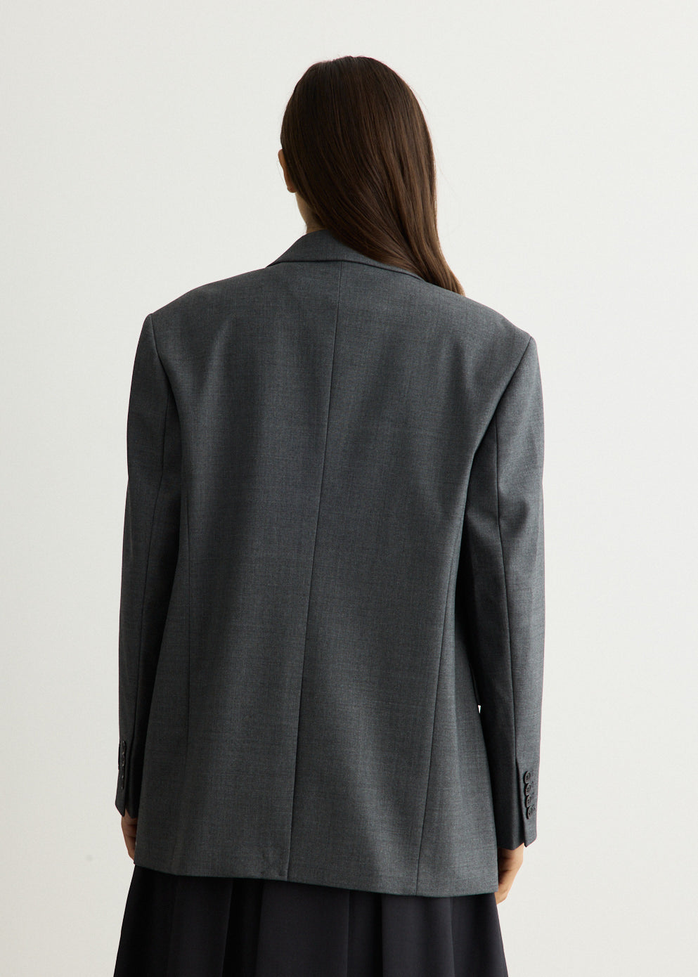 Unisex 3-Button Wool Blazer