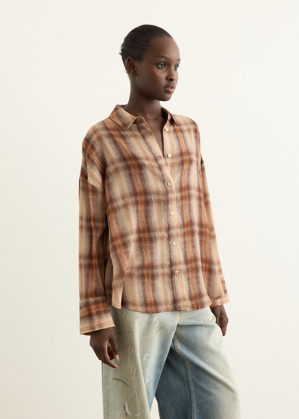 Diver Sheer Check Shirt