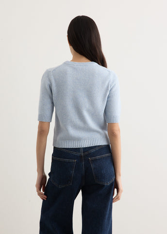 Future Wool Mix Short Sleeve Cardigan