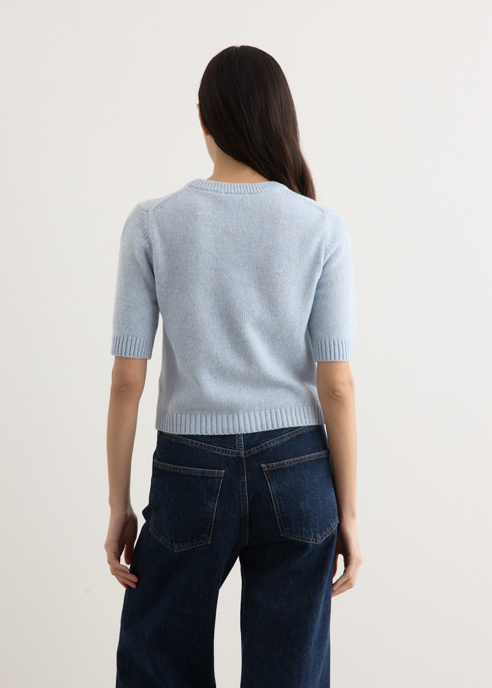 Future Wool Mix Short Sleeve Cardigan