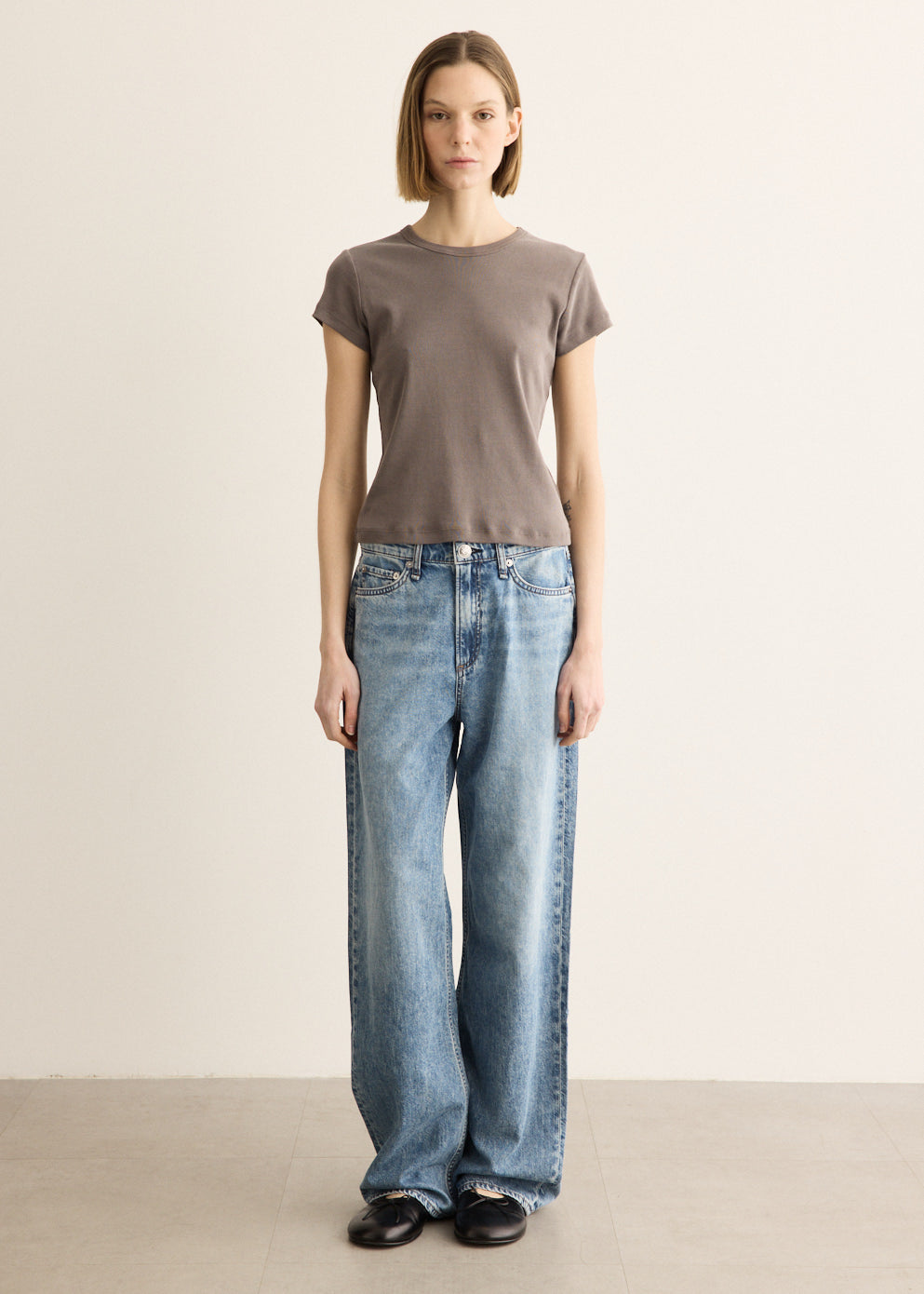 Featherweight Logan Wide Leg Jeans