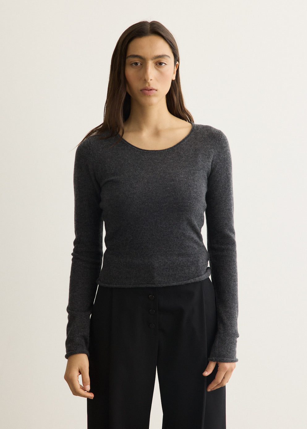 Fine Merino Wool Long Sleeve Top