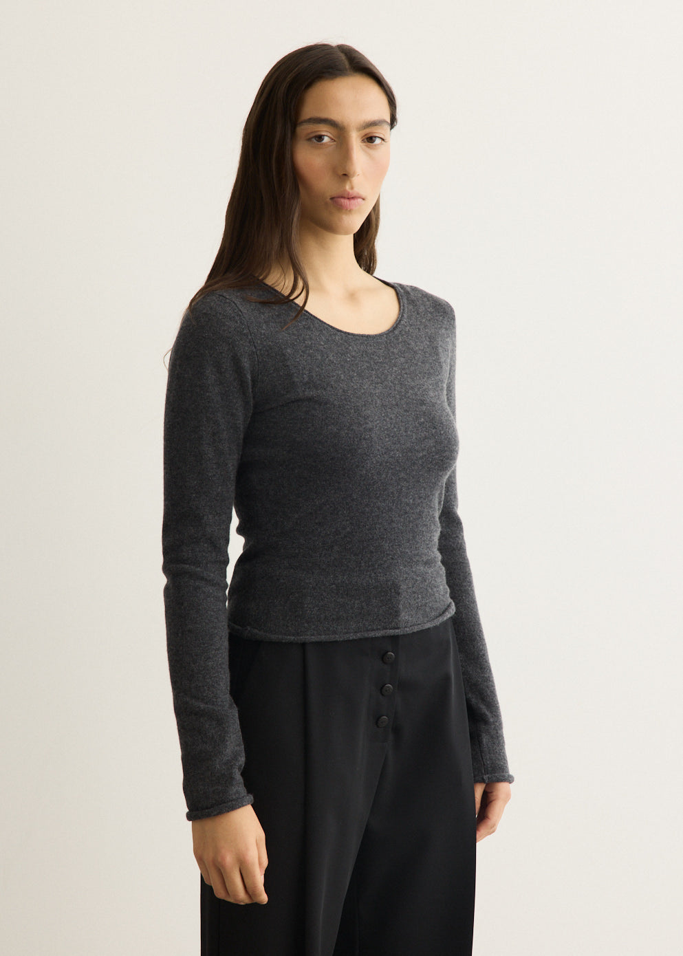Fine Merino Wool Long Sleeve Top