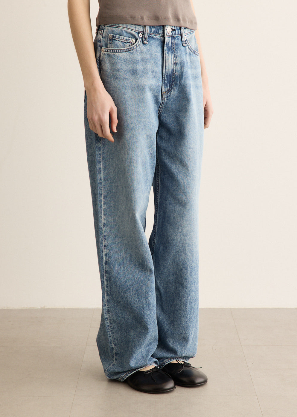 Featherweight Logan Wide Leg Jeans
