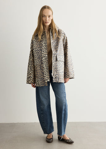 Laminated Cotton Canvas Jacket