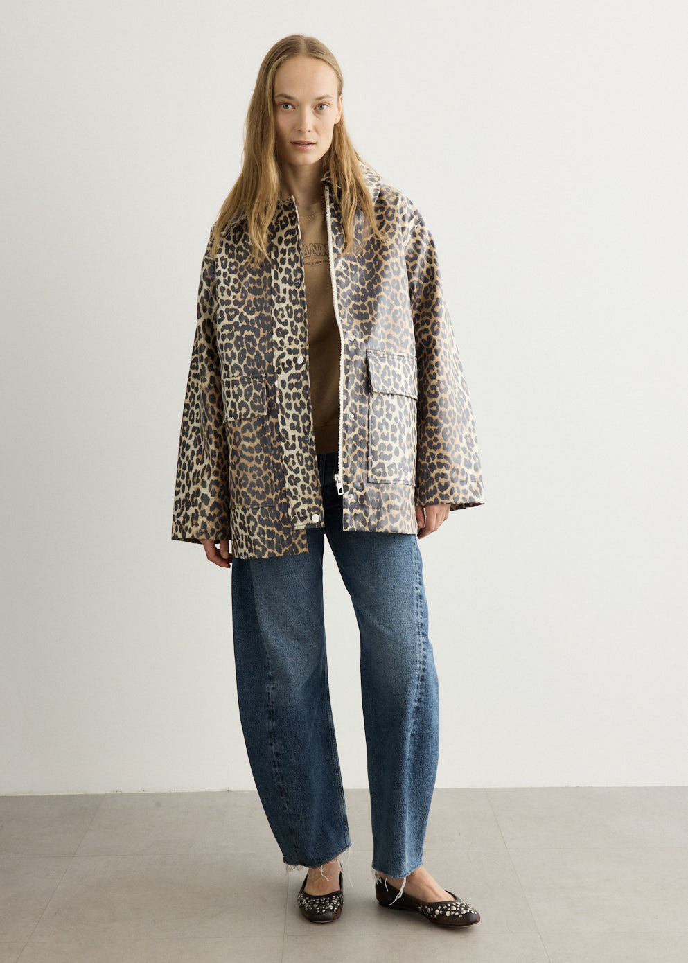 Laminated Cotton Canvas Jacket
