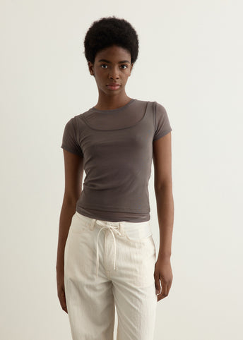 Waltz Double Layered Short Sleeve Top