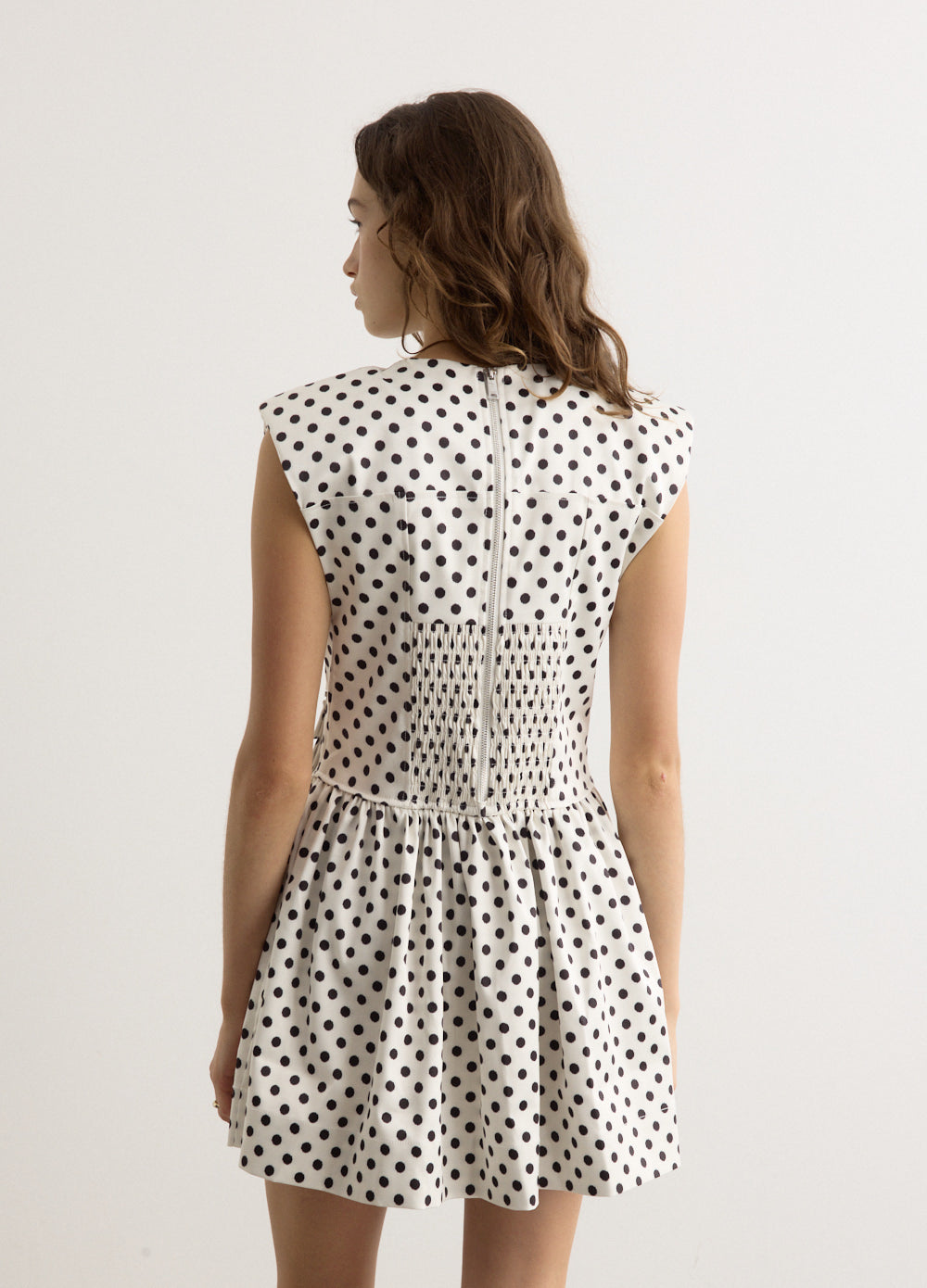 Printed Double Satin Corset Mini Dress