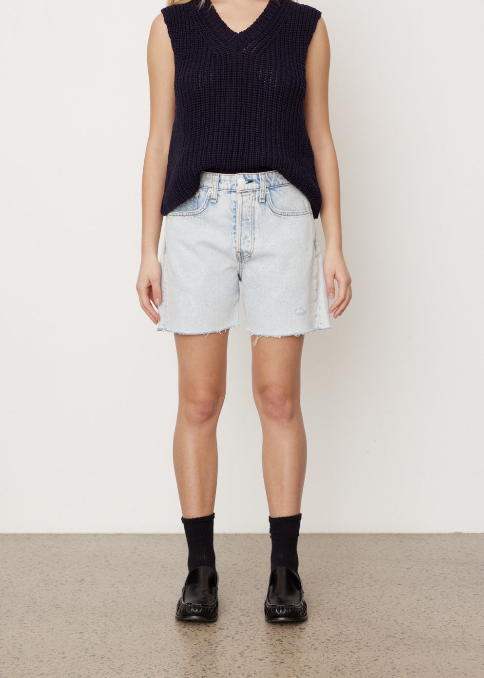 Maya High-Rise Midi Shorts