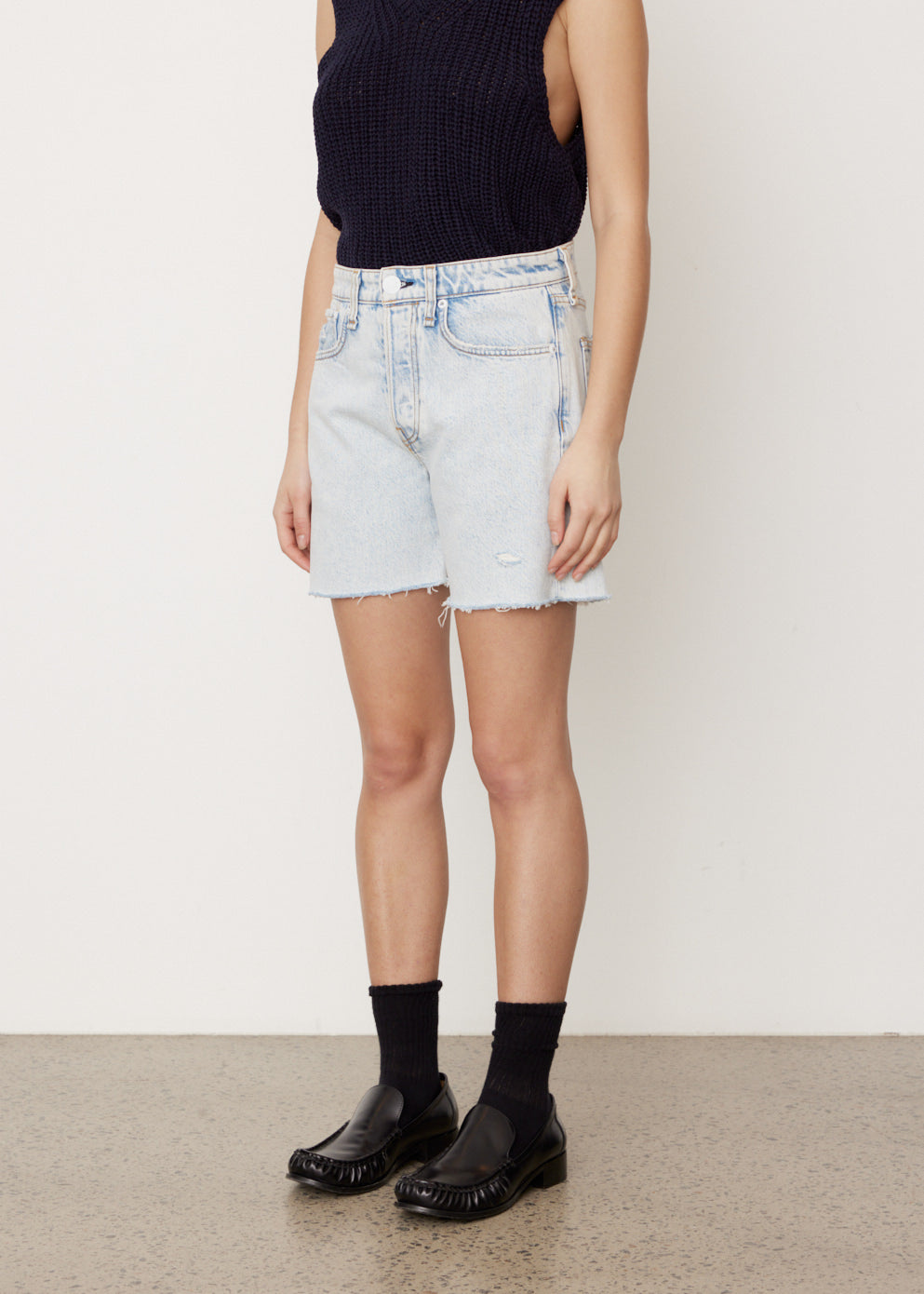 Maya High-Rise Midi Shorts