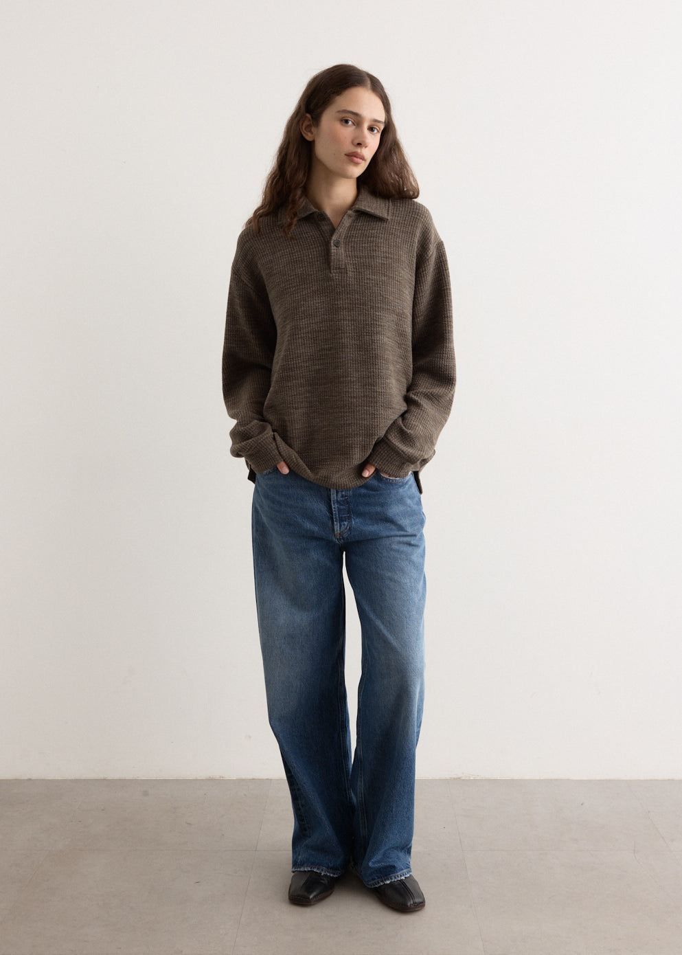Deny Long Sleeve Polo