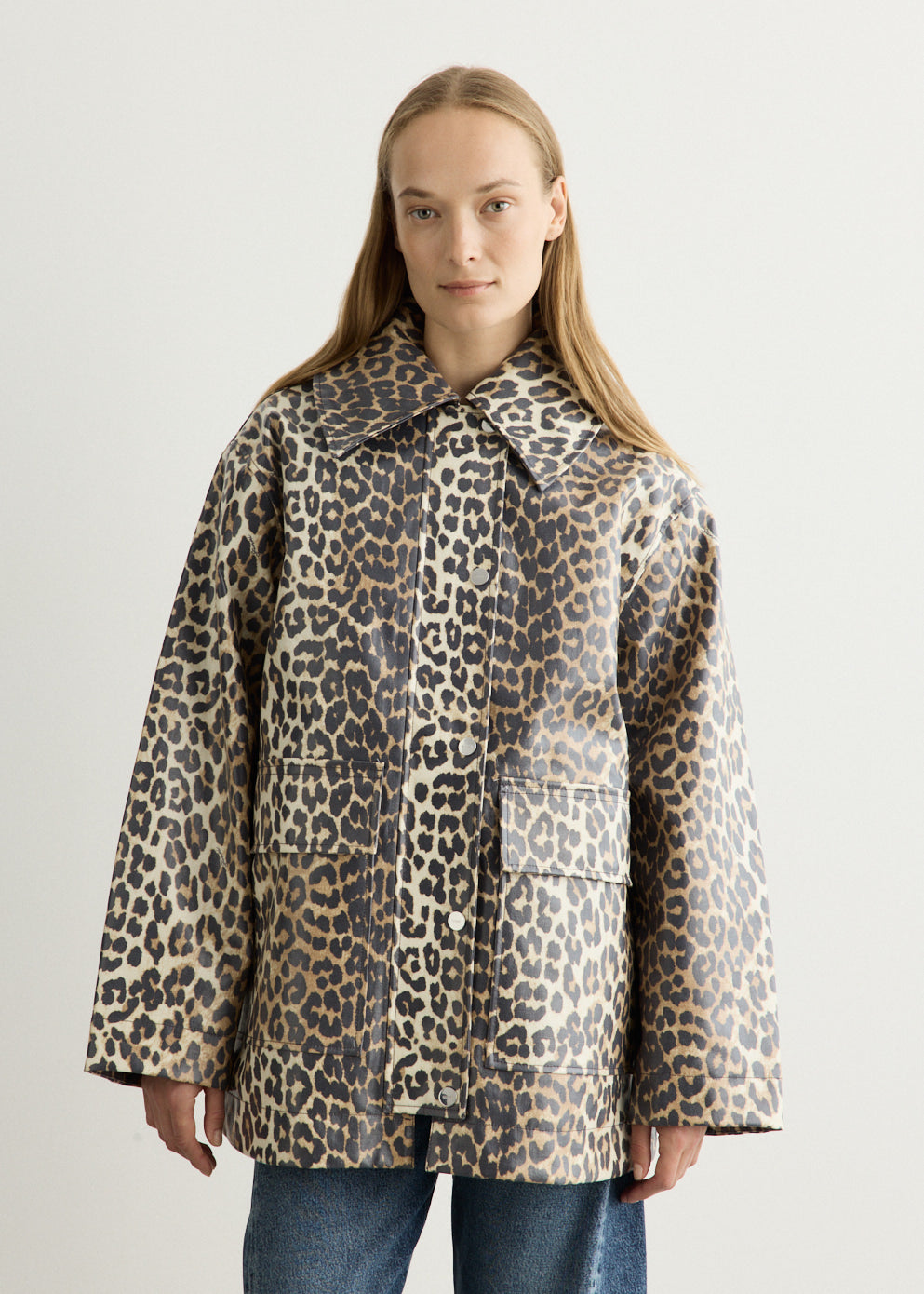 Laminated Cotton Canvas Jacket