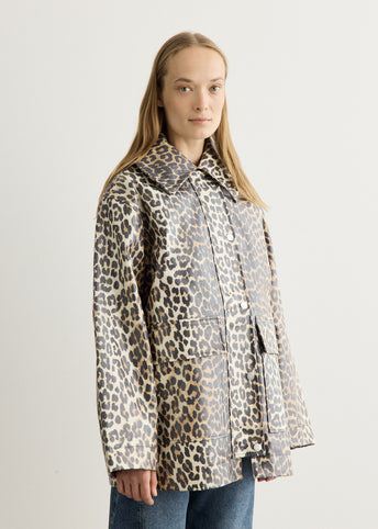 Laminated Cotton Canvas Jacket