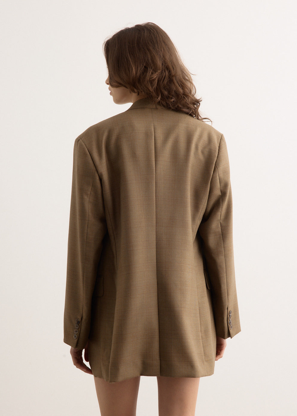 ジャケット・アウター BLUEFACED WOOL DOBBY OVER JACKET SPORTIVO [Bluefaced wool dobby over jacket charcoal]
