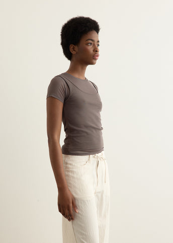 Waltz Double Layered Short Sleeve Top