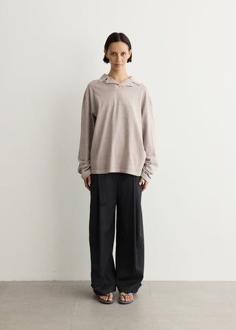 Washed Jersey Long Sleeve T-Shirt