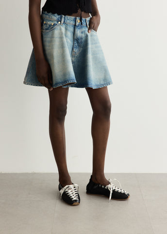 Tint Rigid Denim Mini Skirt