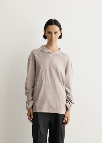 Washed Jersey Long Sleeve T-Shirt