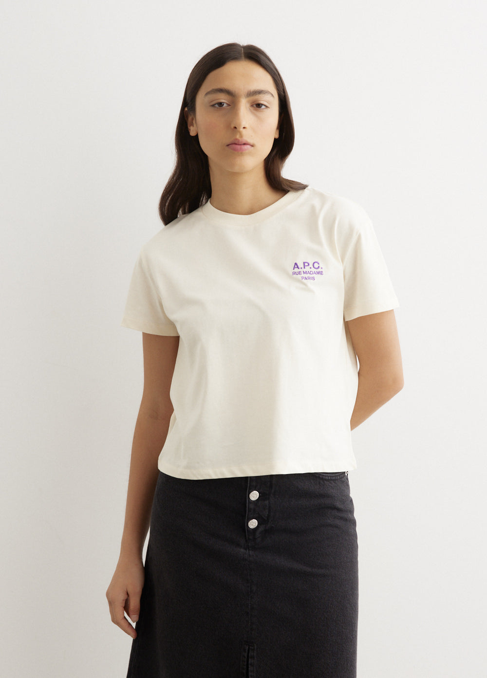 A.P.C. - Boxy Rue Madame T-Shirt - Tshirt logo,All Products : American Fashion Style Bags On Sale A.P.C. - Boxy Rue Madame T-Shirt - Tshirt logo,All Products : American Fashion Style Bags On Sale