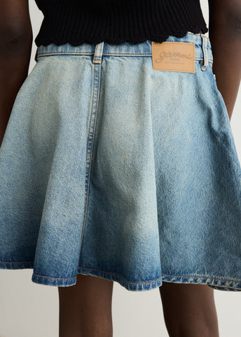 Tint Rigid Denim Mini Skirt