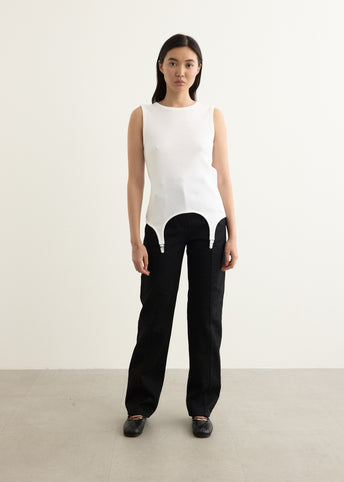 Bliss Embroidered Denim Trousers