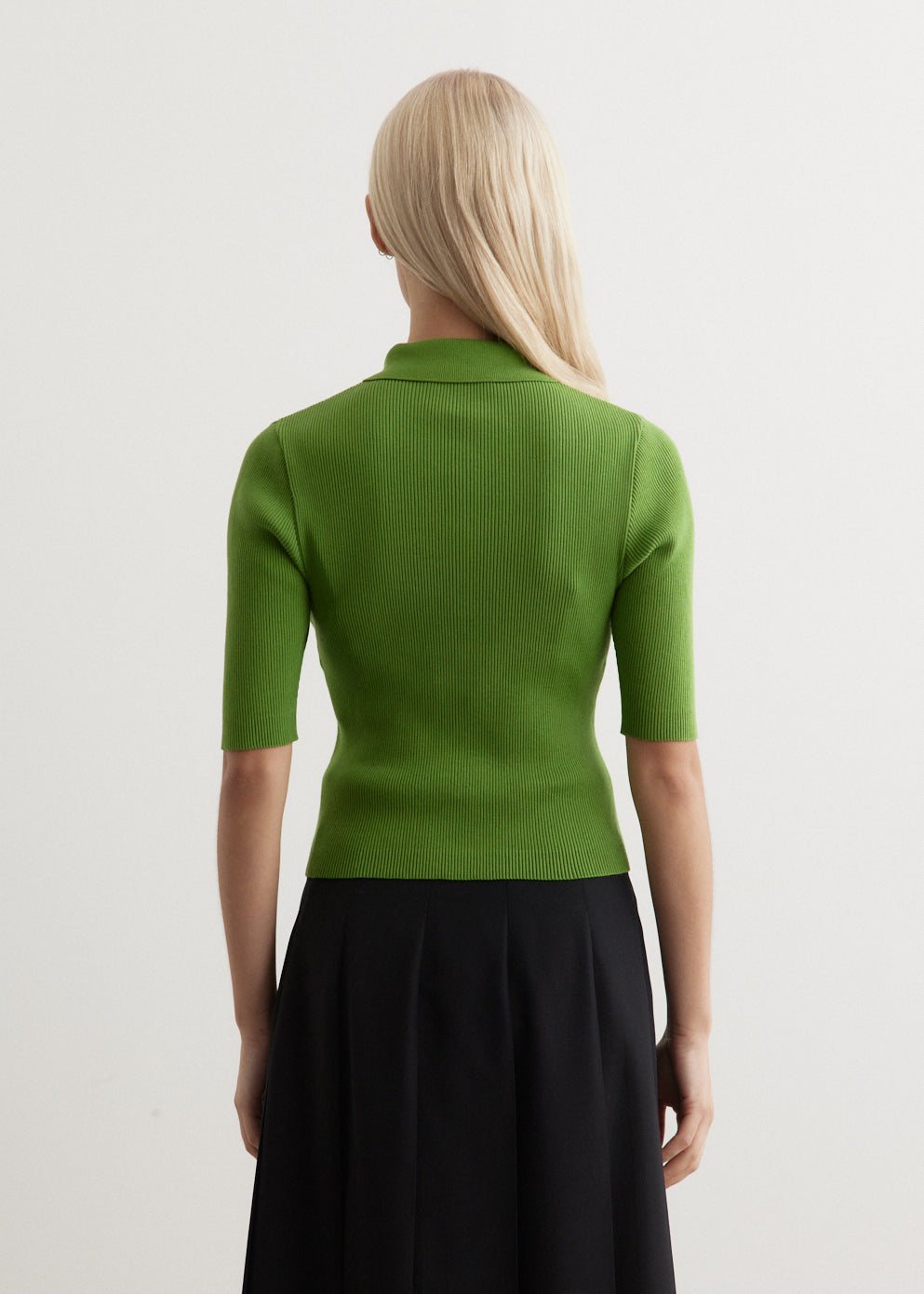 Giza High Gauge Rib Knit Polo