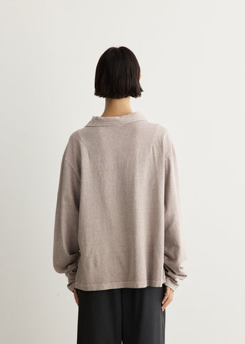 Washed Jersey Long Sleeve T-Shirt