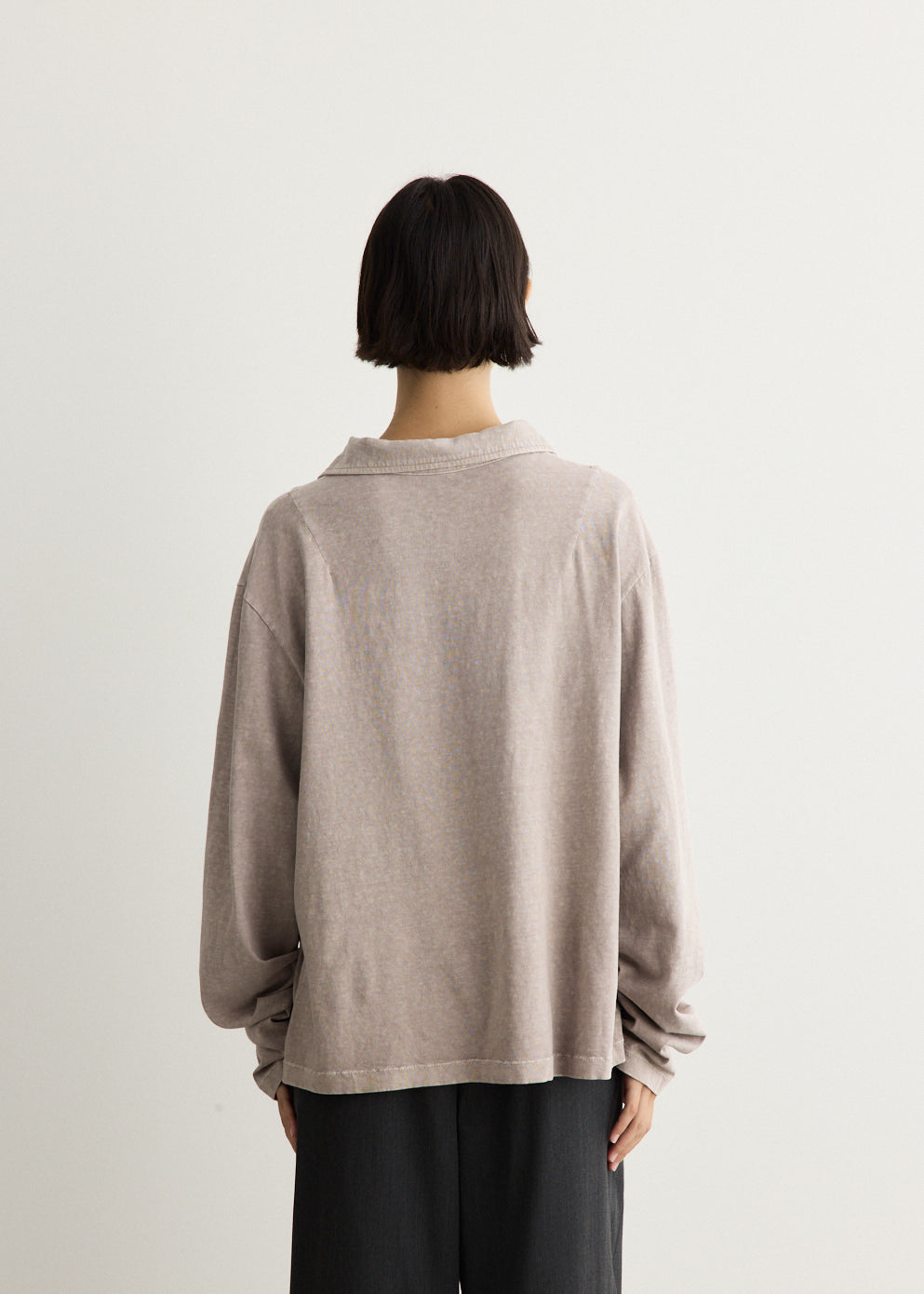 Washed Jersey Long Sleeve T-Shirt