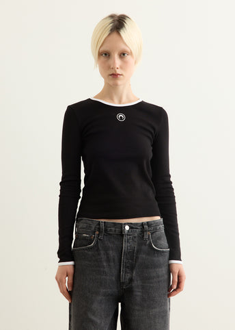 Moon Logo Jersey Long Sleeve T-Shirt
