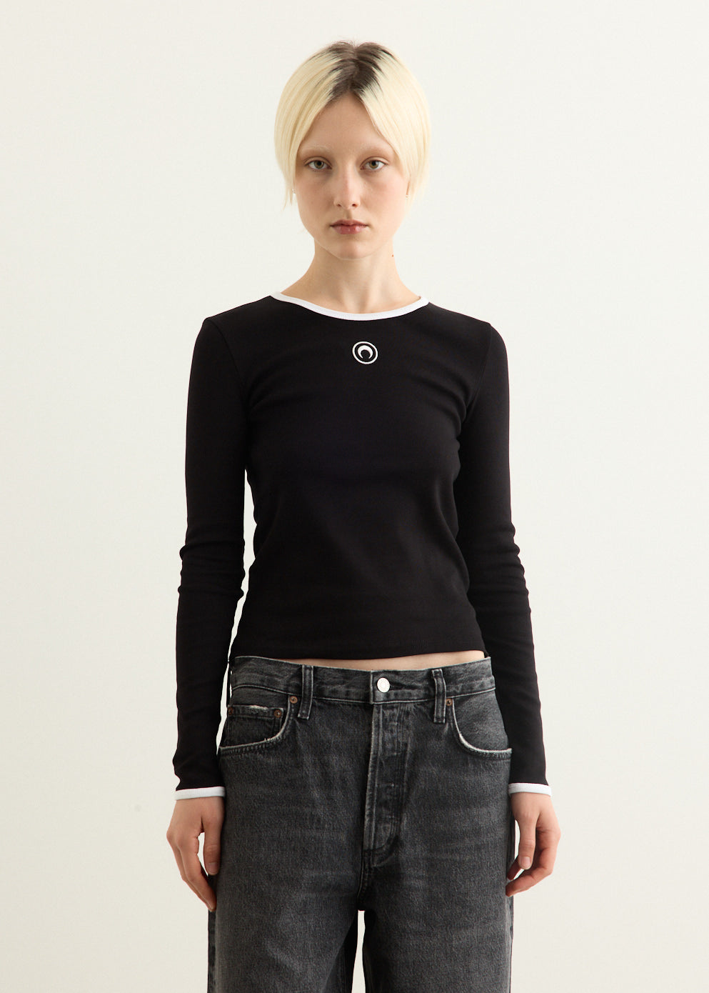 Moon Logo Jersey Long Sleeve T-Shirt