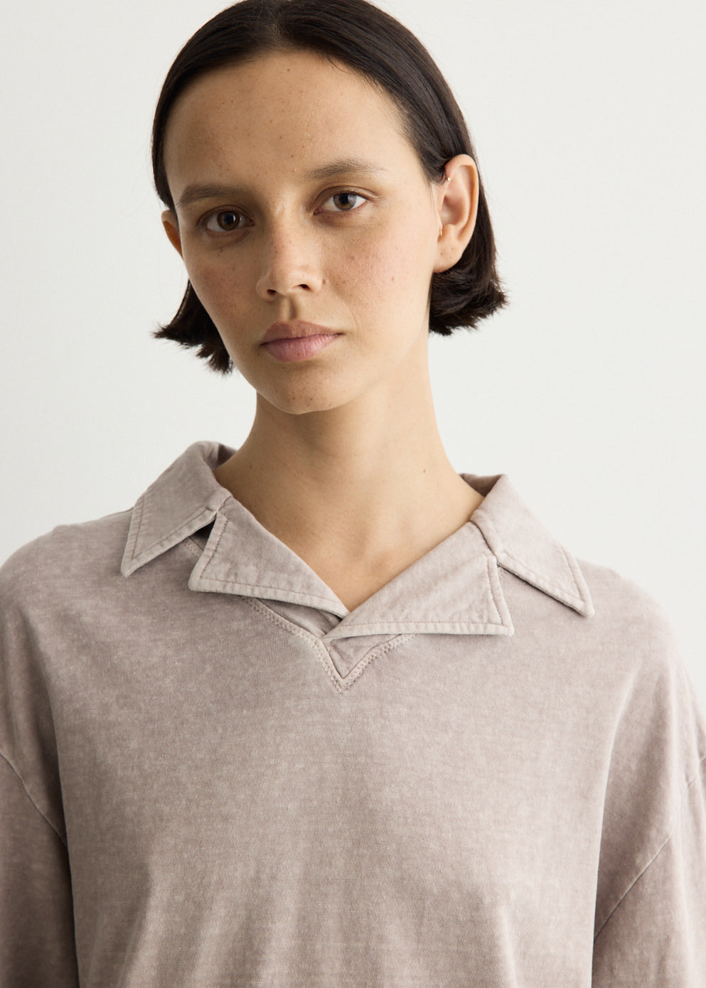 Washed Jersey Long Sleeve T-Shirt