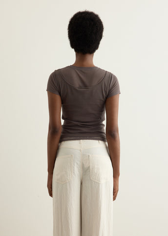 Waltz Double Layered Short Sleeve Top