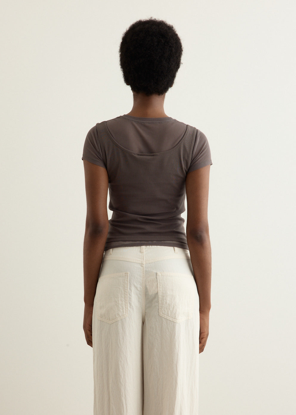 Waltz Double Layered Short Sleeve Top