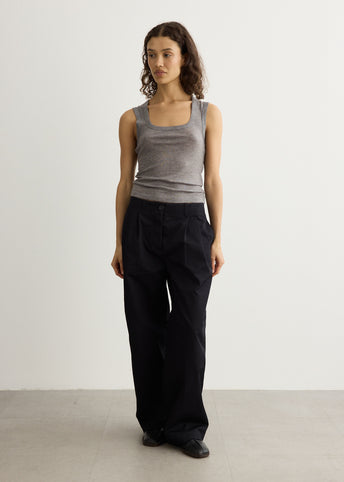 Relaxed Twill Trousers
