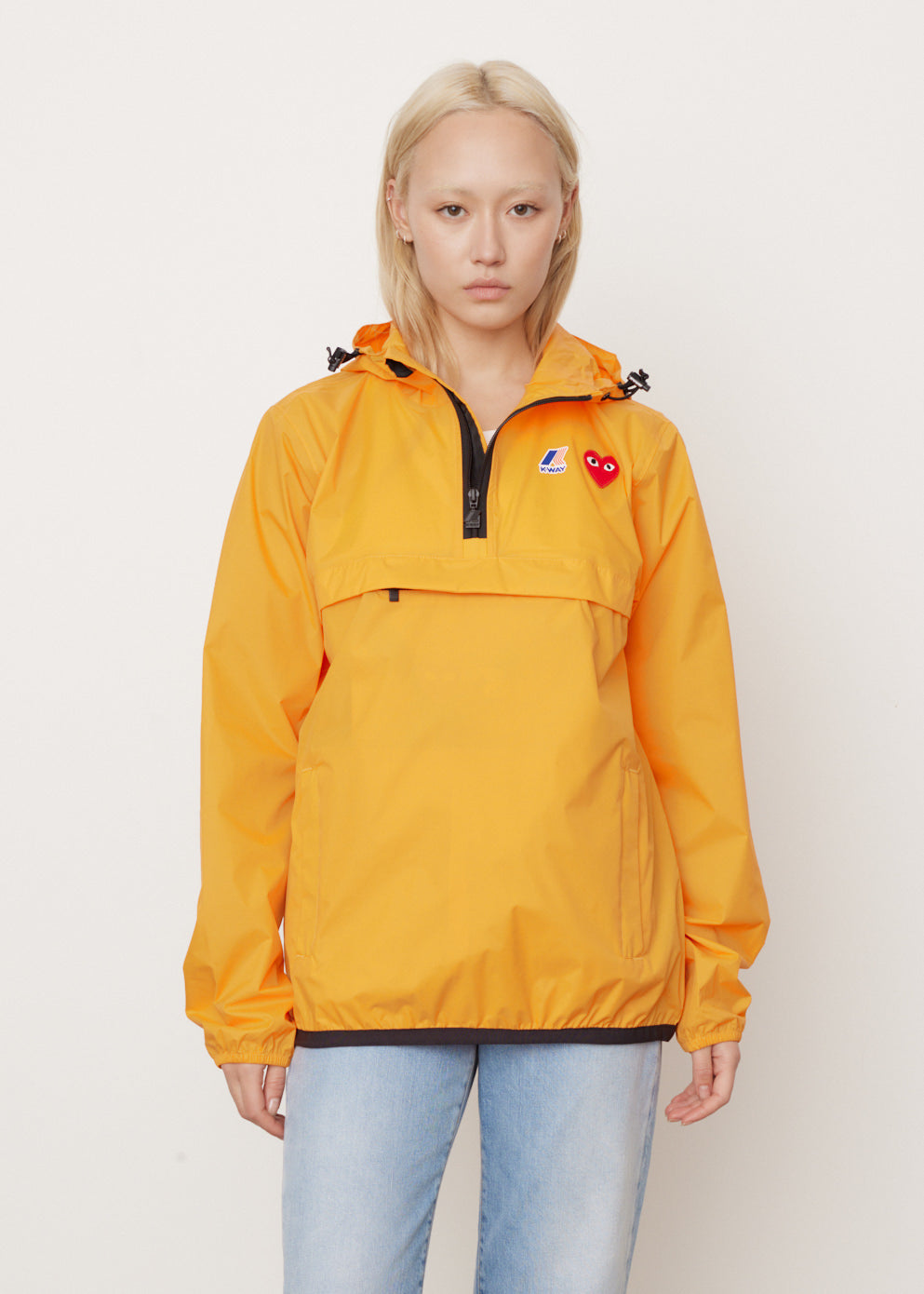 J502 K-Way Hoodie Half Zip Jacket