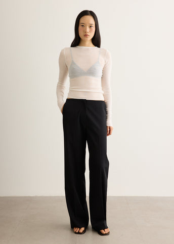 Superfine Merino Wool Long Sleeve Top