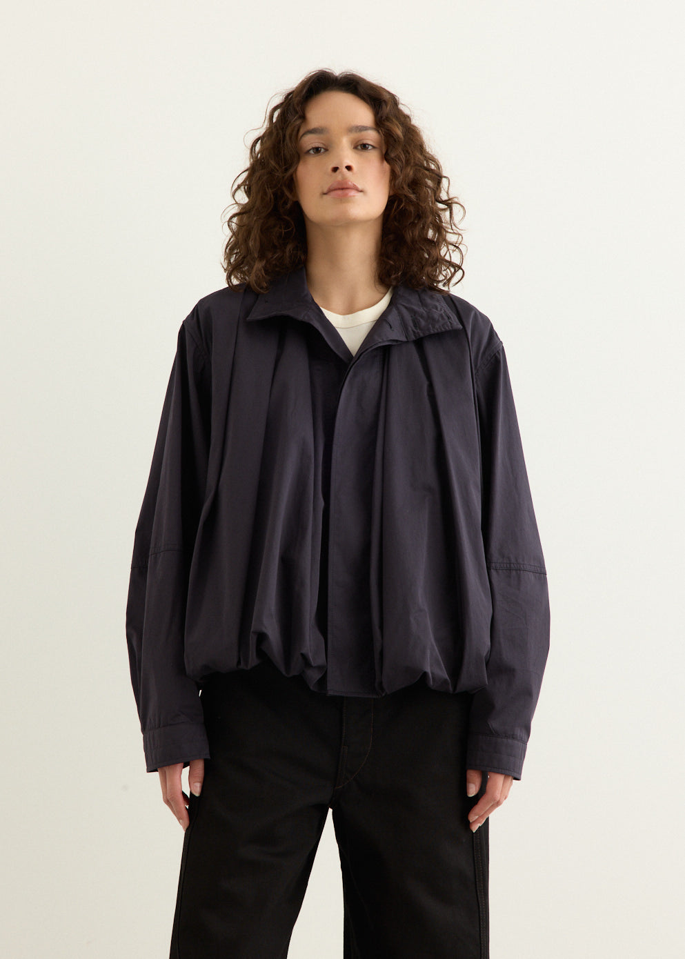 Soft Pleated Blouson