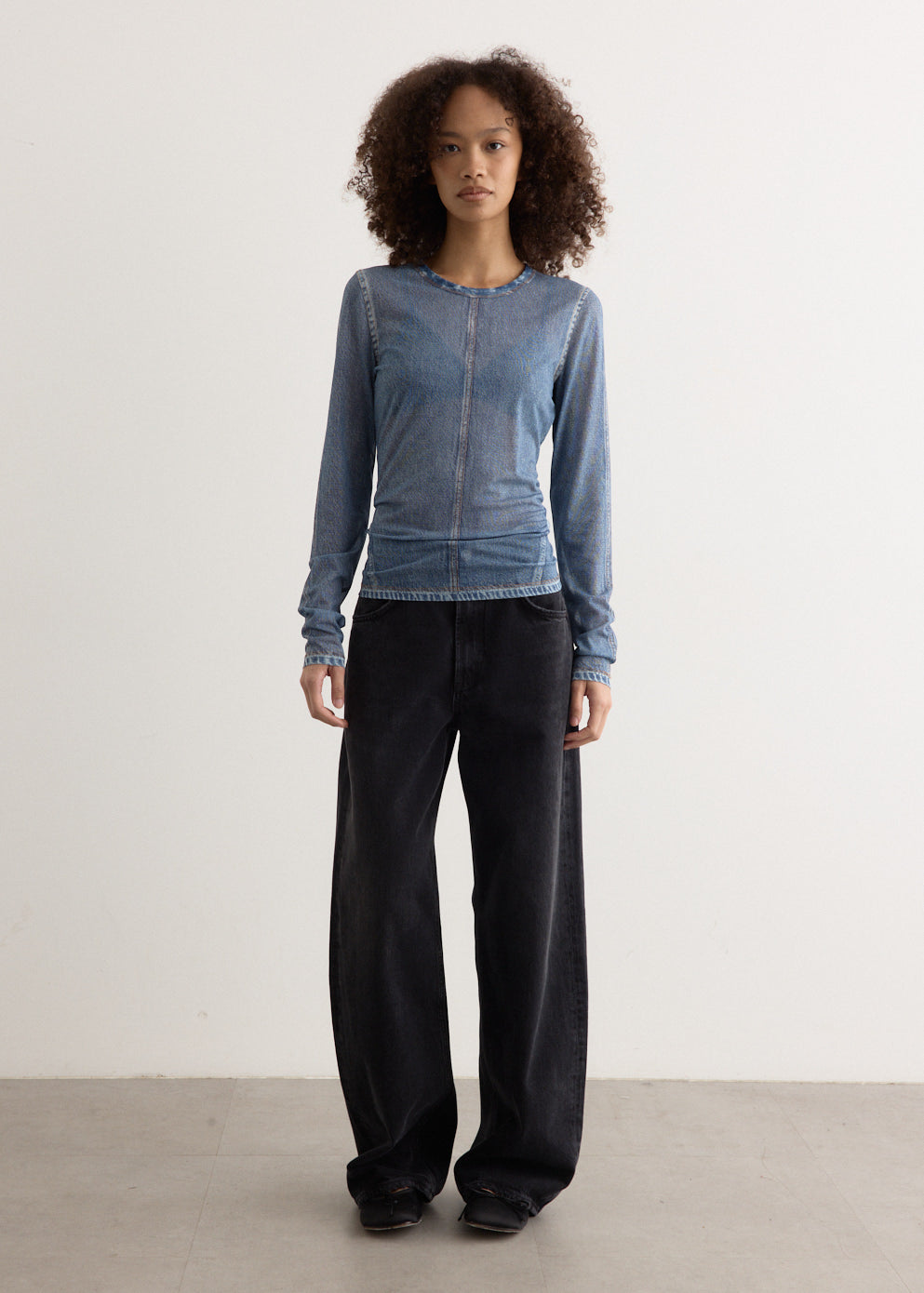 rbMiramar Mesh Long Sleeve Top