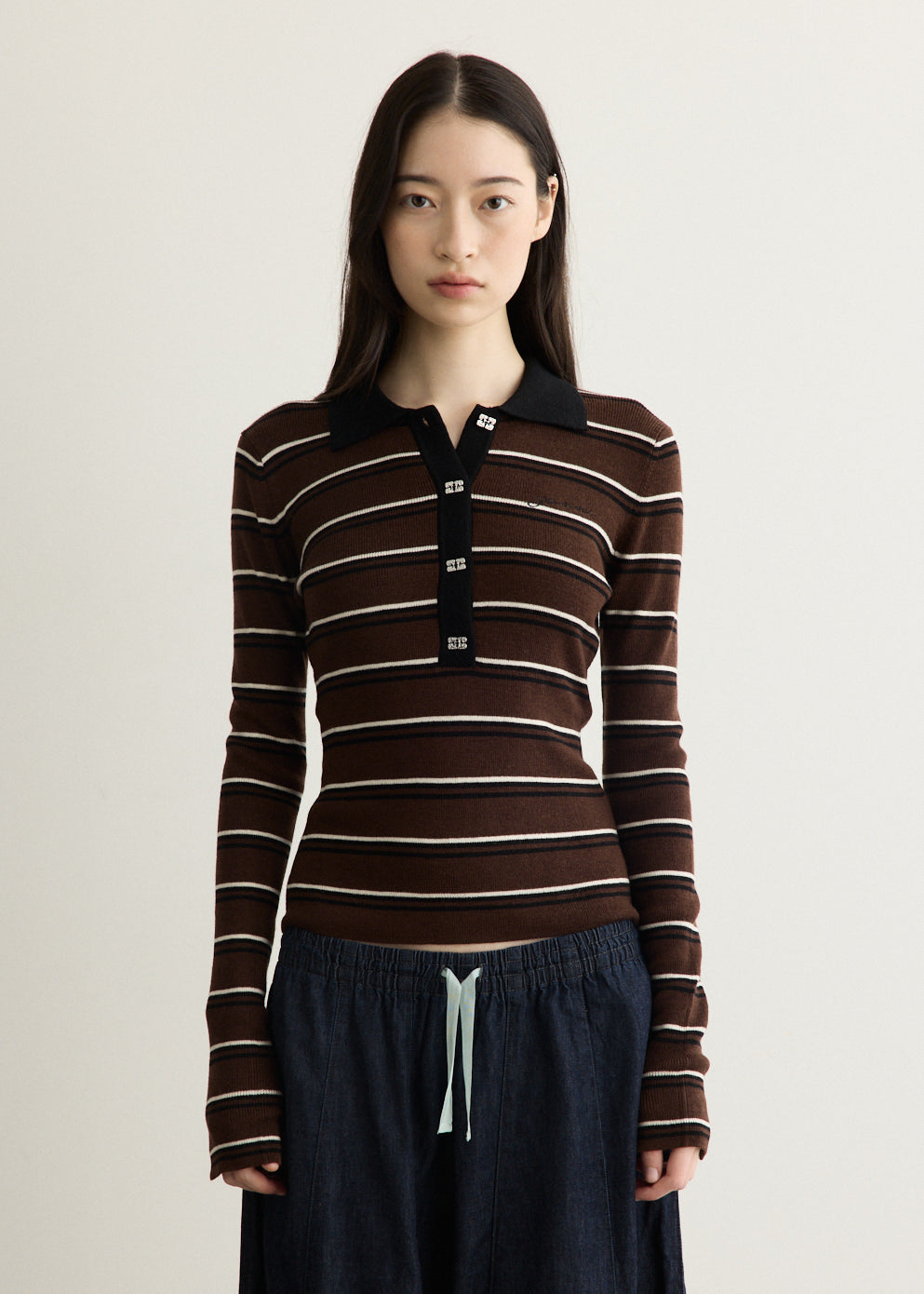 Mini Ribbed Merino Polo
