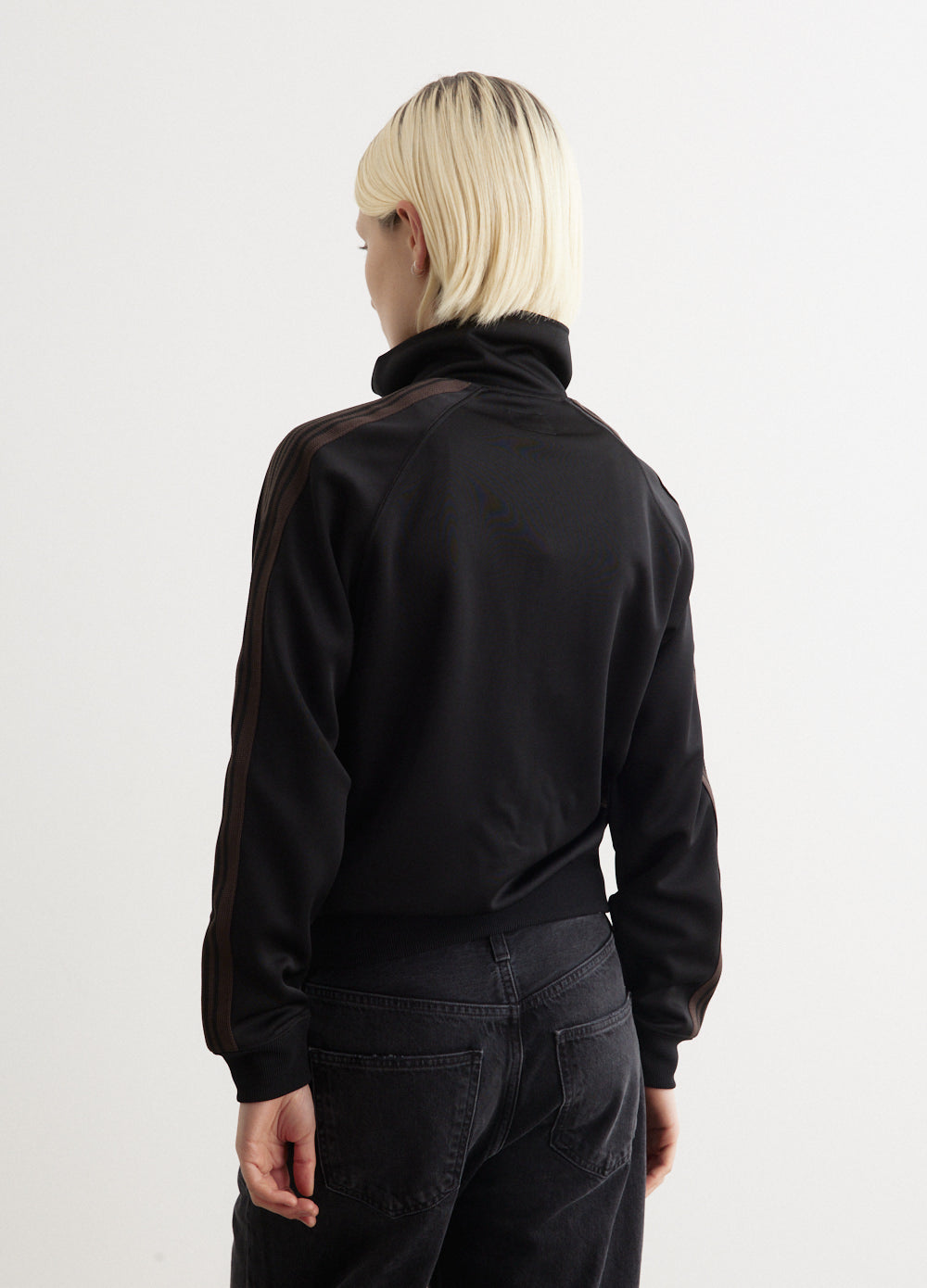 NEEDLES TRACK JACKET POLY SMOOTH BLACK | TODAY CLOTHING