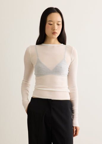 Superfine Merino Wool Long Sleeve Top