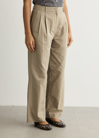 Double Pleated Chino Pants