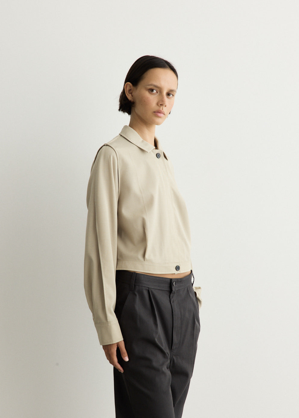 Pinched Shirt Jacket