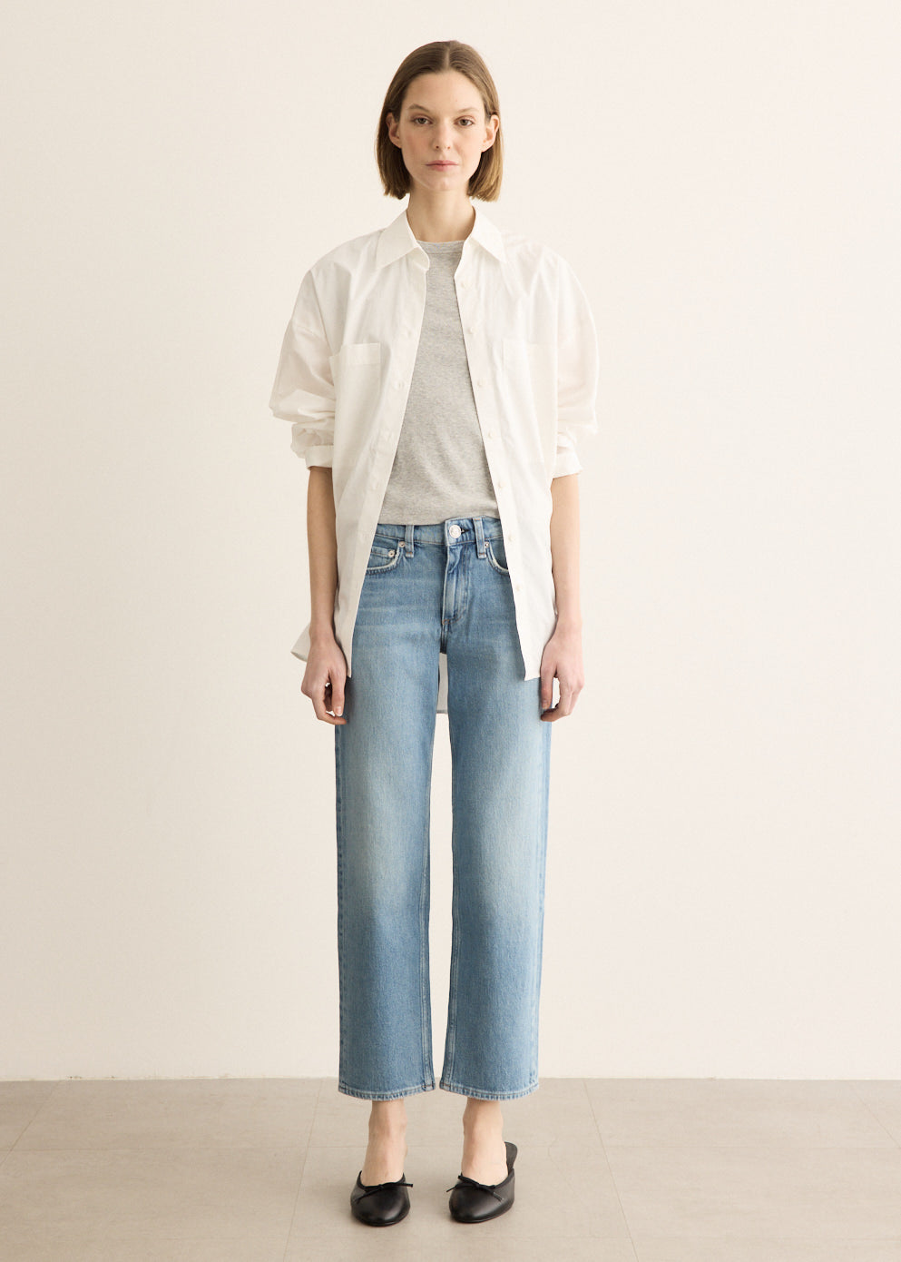 Harlow Low-Rise Ankle Straight Leg Jeans