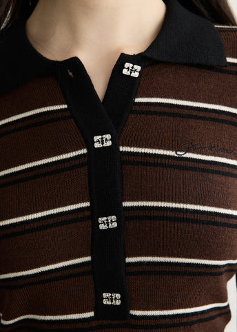 Mini Ribbed Merino Polo