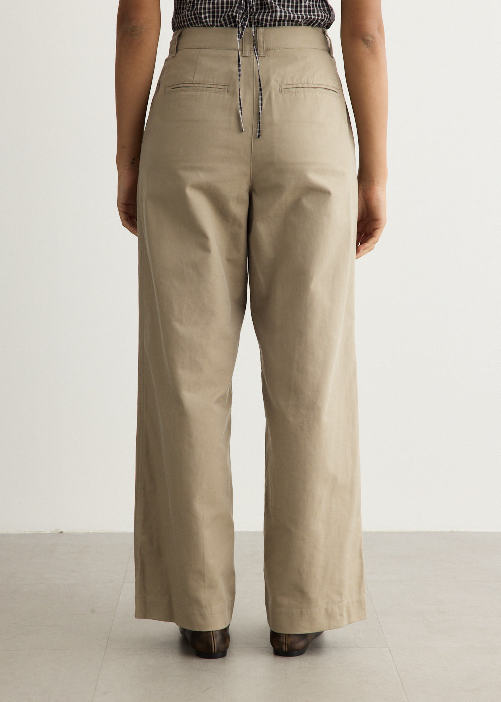 Double Pleated Chino Pants