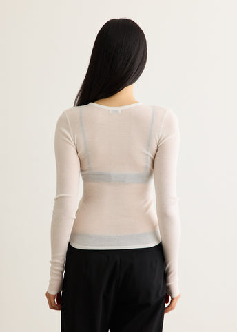 Superfine Merino Wool Long Sleeve Top